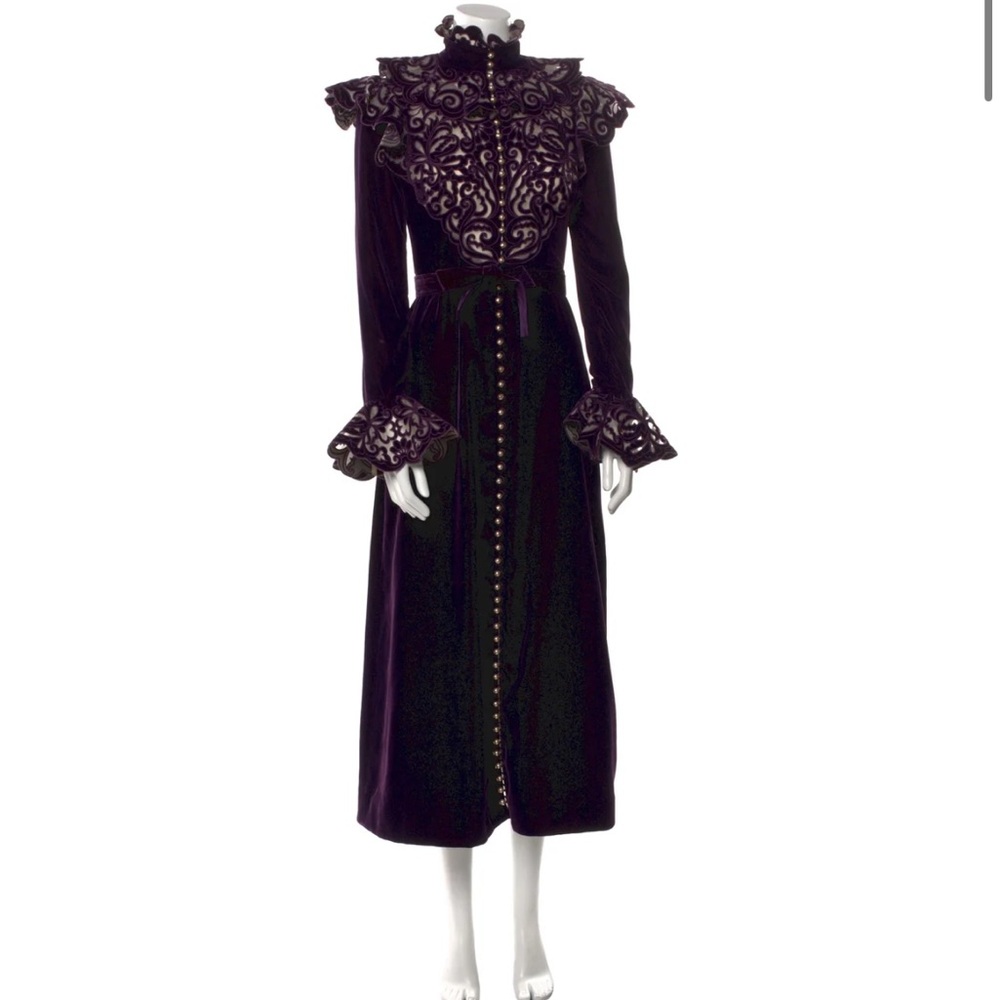 Zimmermann charm nouveau purple velvet dress - Picture 2 of 7